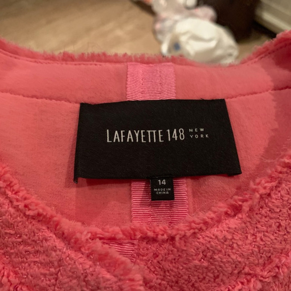 Lafayette 148 Pink Button-down Knit jacket NWT - Picture 4 of 5